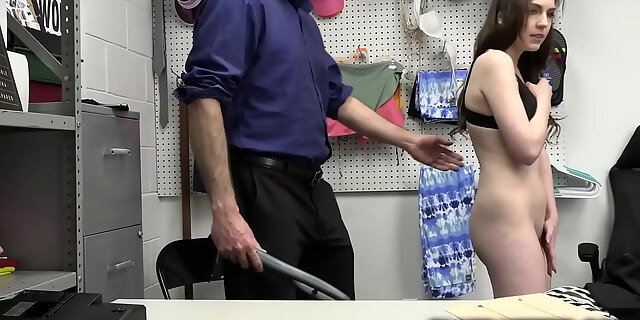 ass,big cock,blowjob,brunette,caught,fingering,licking,natural tits,office,pussy,shoplyfter,taboo,teen