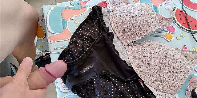 bra,cum,cumshot,masturbation,neighbor,panties